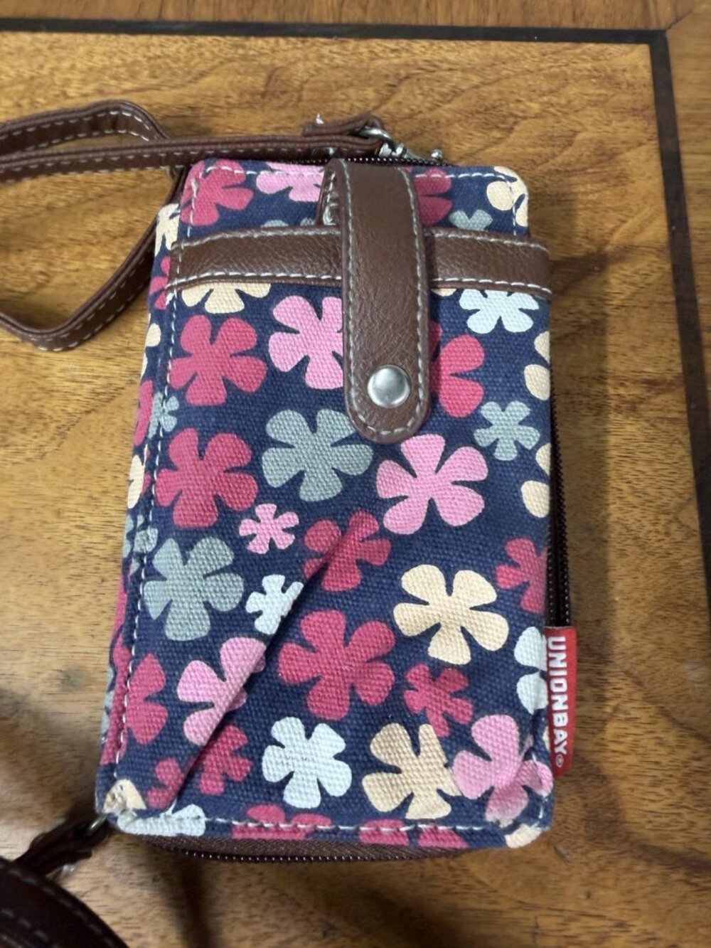 Union Bay Long Strap Wristlet Wallet Cell‎ Phone Holder Floral Canvas Y2K - Picture 4 of 7